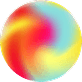 a very colorful blob