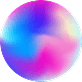 a very colorful blob