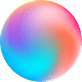 a very colorful blob