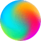 a very colorful blob