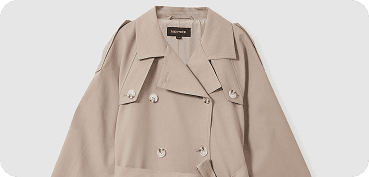 Beige trench coat